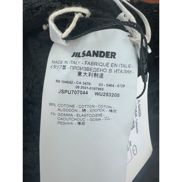 NWT Jil Sander Black Knit Turtleneck Crochet Sweater L/40 - Picture 6 of 6